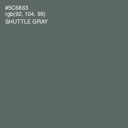 #5C6863 - Shuttle Gray Color Image